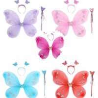 3 pc antenna, wings, wand- wedding, fairy, party, dress-up, Halloween, costumes, Craft supplies, Birthday, make believe, fairy wing blanks