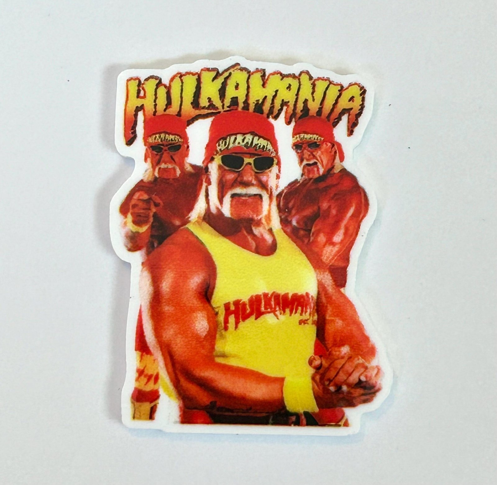 3 Wrestling Hulk planar Resins, Flatbacks, Hairbows,hair bow centers, craft supplies, acrylics, charms, DIY, earrings, keychains, Hogan - Image 2