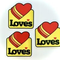 3 loves planar Resins, Flatbacks,hair bow centers, craft supplies, KEYCHAINS , earrings badge reels, travel, truck stop, charms, DIY